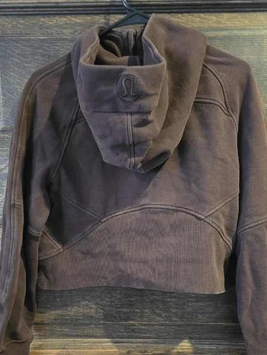lululemon athletica Brown Half-Zip Cropped Hoodie - Picture 3 of 3